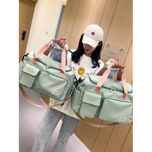 運動遊泳健身包旅行包女大容量輕便可攜式多功能學生行李袋可折曡包