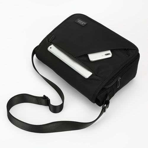 時尚郵差包橫款單肩包男士包包大容量書包斜背後後背包牛津布斜後後背包男