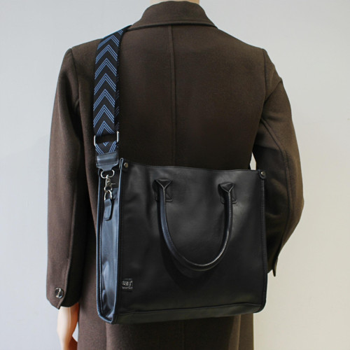 韓國ins風小衆潮牌男包皮質大包單肩斜後後背包街頭潮流通勤手提包女