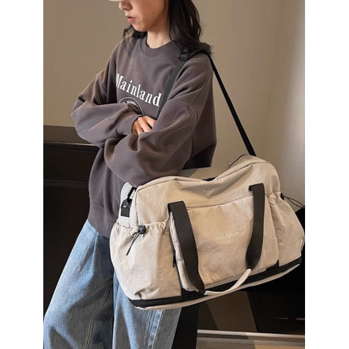 旅行包女短途輕便時尚大容量出差手提包行李包乾濕分離運動健身包