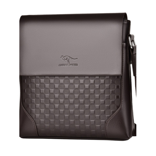 男士單肩包斜後後背包包商務竪款休閒韓版二層牛皮男款大容量真皮男包