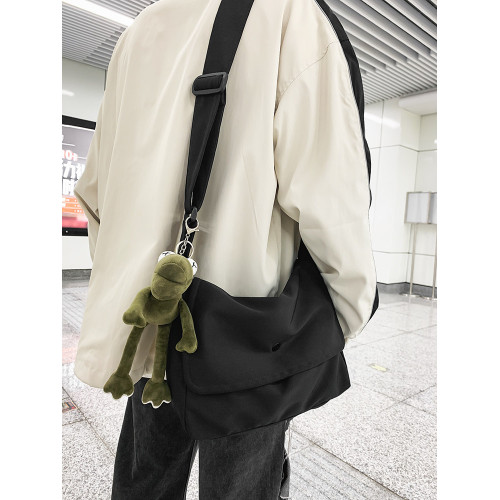 斜後後背包男款大容量男士單肩包男生簡約百搭小背差包帆布包男包 斜後後背包男款大容量男士單肩包男生簡約百搭小背差包帆布包男包