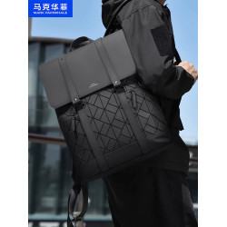 【天貓驚喜盒】馬克華菲雙肩包男大容量電腦包商務後後背包高級感書包