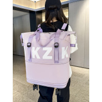 萬向輪雙肩背旅行包新款帶滑輪行李袋大容量學生背袋手提包登機包