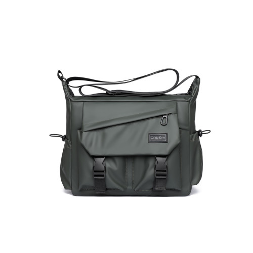 斜後後背包男款大容量運動機能風挎包登山工裝包單肩男包設計感郵差包