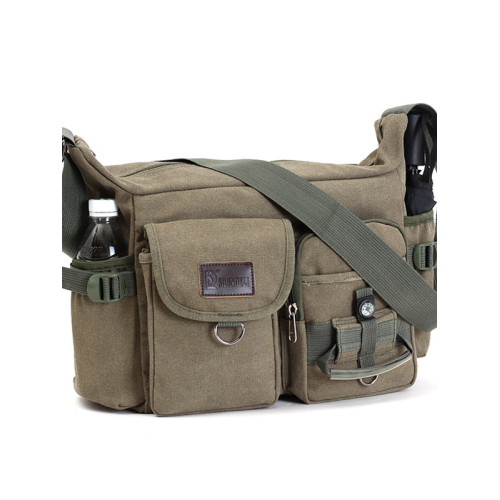 新款多功能工具包男帆布包單肩男士斜後後背包韓版潮後後背包休閒包快遞包