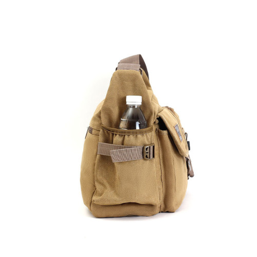 新款多功能工具包男帆布包單肩男士斜後後背包韓版潮後後背包休閒包快遞包