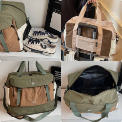 大容量短途出差手提行李包時尚旅遊旅行包輕便防水收納運動健身包