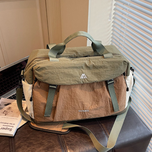 大容量短途出差手提行李包時尚旅遊旅行包輕便防水收納運動健身包