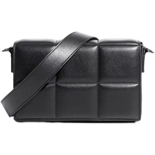 2025新款潮牌輕奢格子商務休閒男包單肩斜後後背包時尚巧克力盒子女包