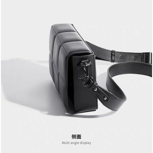 2025新款潮牌輕奢格子商務休閒男包單肩斜後後背包時尚巧克力盒子女包