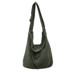 韓版文藝森系燈芯絨包慵懶風斜後後背包大容量百搭簡約休閒復古單肩包