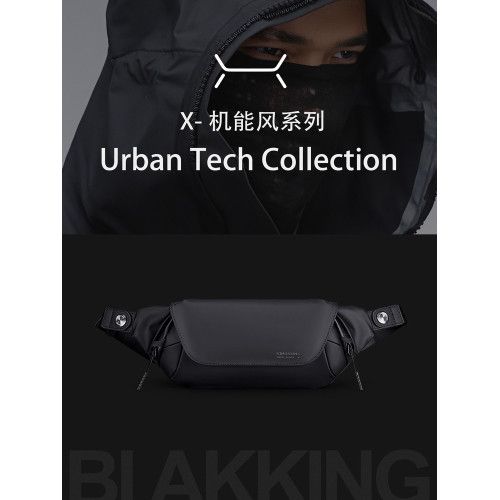 爆款！機能風斜後後背包胸包機車挎包/騎行包/輕便防水/男女通用