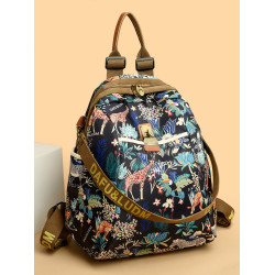 洋氣輕便大容量軟皮雙肩包女2025新時尚女士後後背包牛津布旅行書包女