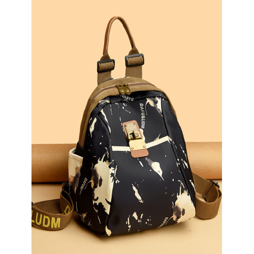 洋氣輕便大容量軟皮雙肩包女2025新時尚女士後後背包牛津布旅行書包女