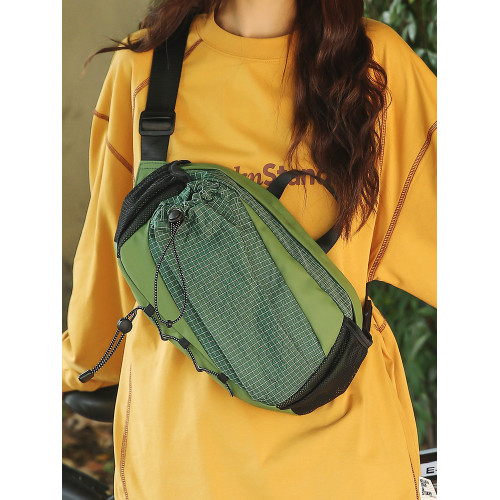 戶外男士斜後後背包大容量運動騎行胸包挎包女防潑水單肩包登山水杯包