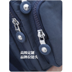 2026新款輕便舒適男包休閒斜後後背包尼龍布包時尚中年爸爸包多層掛包