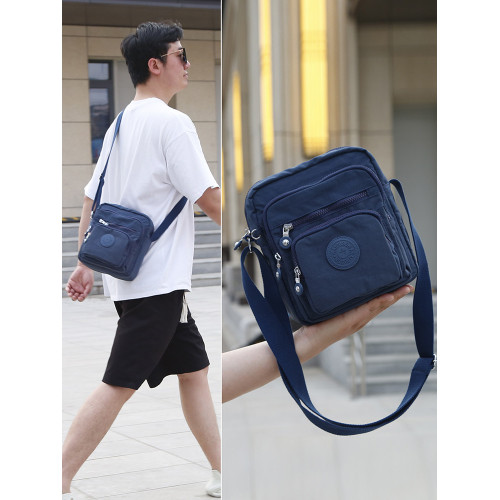 2026新款輕便舒適男包休閒斜後後背包尼龍布包時尚中年爸爸包多層掛包 2026新款輕便舒適男包休閒斜後後背包尼龍布包時尚中年爸爸包多層掛包