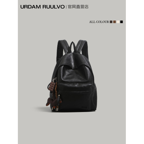 UR軟皮通勤雙肩包大容量女2025新款冬大學生上課書包短途旅行後後背包 UR軟皮通勤雙肩包大容量女2025新款冬大學生上課書包短途旅行後後背包