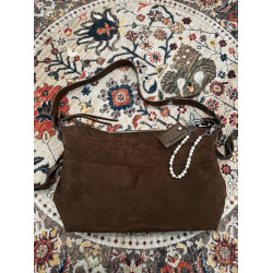 TAICHIISM“編織麂皮”春款麂皮絨面老錢風cleanfit大容量單肩包