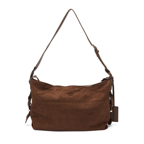 TAICHIISM“編織麂皮”春款麂皮絨面老錢風cleanfit大容量單肩包