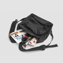 日本バッグ2025新款潮幾何菱格雙肩包學生書包男女同款大容量後後背包