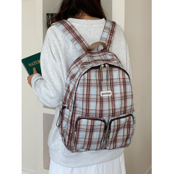 ins風蝴蝶結波點雙肩包女學院風大容量後後背包高顔值學生書包初中生