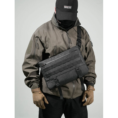 雁落二代信使包男戰術機能痛包斜後後背包快速反應平板電腦包DRY-01