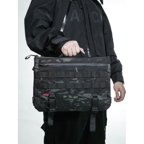 雁落二代信使包男戰術機能痛包斜後後背包快速反應平板電腦包DRY-01