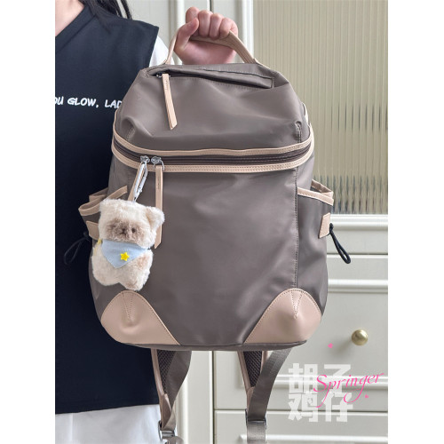 鬍子雞仔高顔值後後背包旅行雙肩包女旅遊輕便大容量通勤短途出差書包