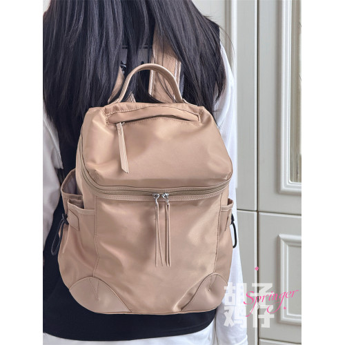 鬍子雞仔高顔值後後背包旅行雙肩包女旅遊輕便大容量通勤短途出差書包