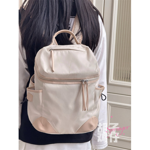 鬍子雞仔高顔值後後背包旅行雙肩包女旅遊輕便大容量通勤短途出差書包