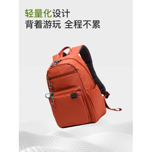 Fouvor火狐雙肩包女大容量帆布旅行包戶外休閒女士後後背包大學生書包