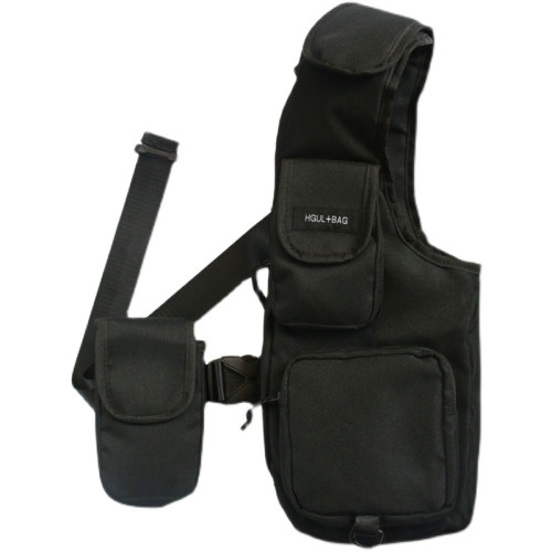 韓國機能戰術包工裝戶外多口袋馬甲包個性街頭說唱背心包跑步胸包