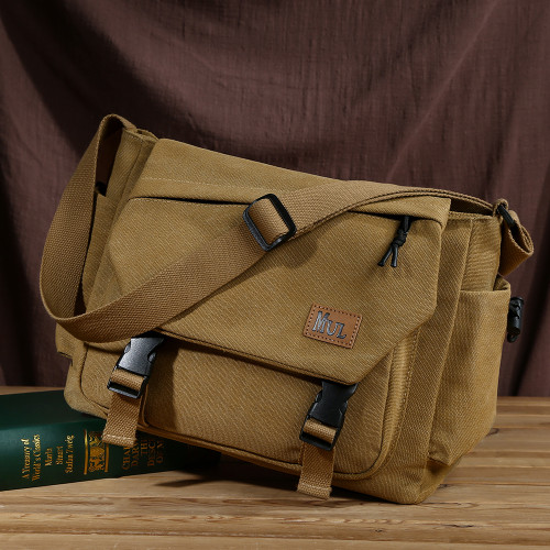 帆布單肩包女新款大容量斜後後背包潮流上班通勤包包男休閒上課郵差包