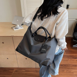 2025新款短途旅行包女士輕便出差行李包男大容量單肩包運動健身包