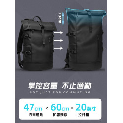 尼格爾卷頂雙肩包男士大容量書包戶外旅行後後背包1516寸筆記型電腦包