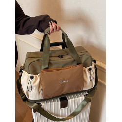 旅行包女大容量手提輕便防水行李袋短途外出旅遊登機待産包收納包