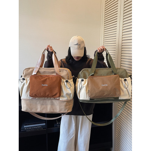 旅行包女大容量手提輕便防水行李袋短途外出旅遊登機待産包收納包