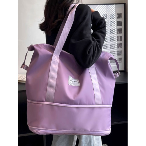 可折曡大容量旅行包短途出差袋收納瑜珈健身遊泳包輕便可攜式行李袋