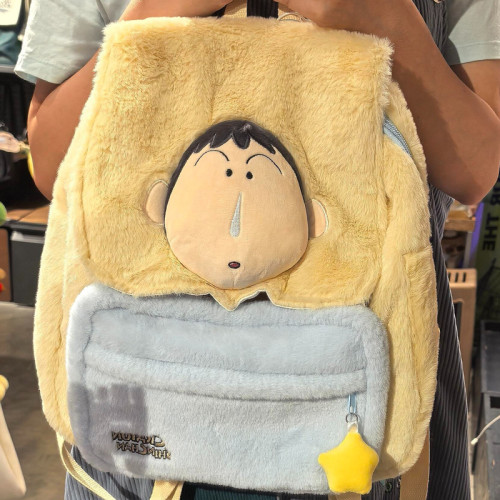 日系阿呆毛絨後後背包卡通包雙肩包超萌少女休閒後後背包學生上課通勤書包