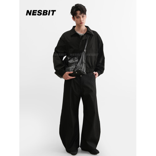 今年流行的高級感黑色男包大容量通勤托特包簡約百搭單肩斜後後背包潮