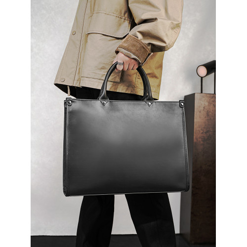 2026新款男包大容量電腦手提包商務通勤斜後後背包出差簡約單肩公文包