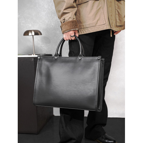 2026新款男包大容量電腦手提包商務通勤斜後後背包出差簡約單肩公文包