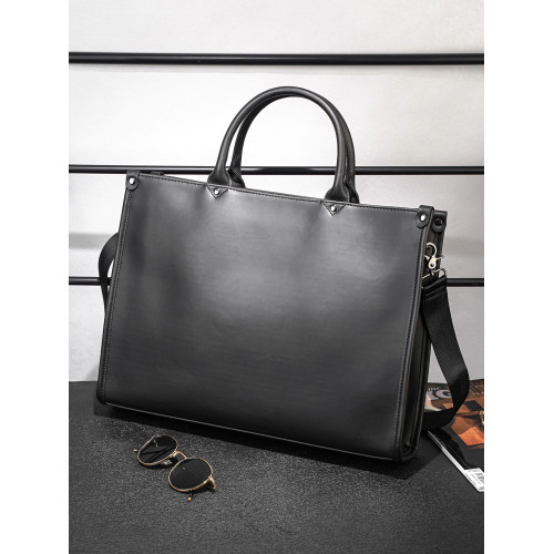 2026新款男包大容量電腦手提包商務通勤斜後後背包出差簡約單肩公文包