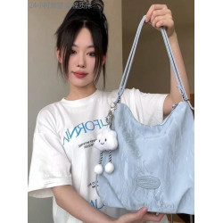 女款2025新款後後背包簡約森系通勤托特包質感學生課雙肩單肩斜背手提