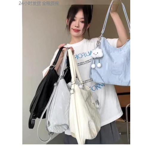 女款2025新款後後背包簡約森系通勤托特包質感學生課雙肩單肩斜背手提
