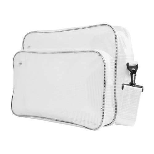 全PVC防靜電無塵包工具包工程潔淨室透明網格挎包17寸單肩挎加厚