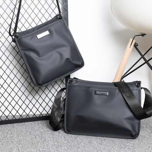 新款橫竪款單肩包短途出差通勤防水大容量男包多層休閒商務斜後後背包