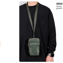 日系26SS NEW TANKER系列尼龍休閒男女手機包胸前掛包單肩斜後後背包